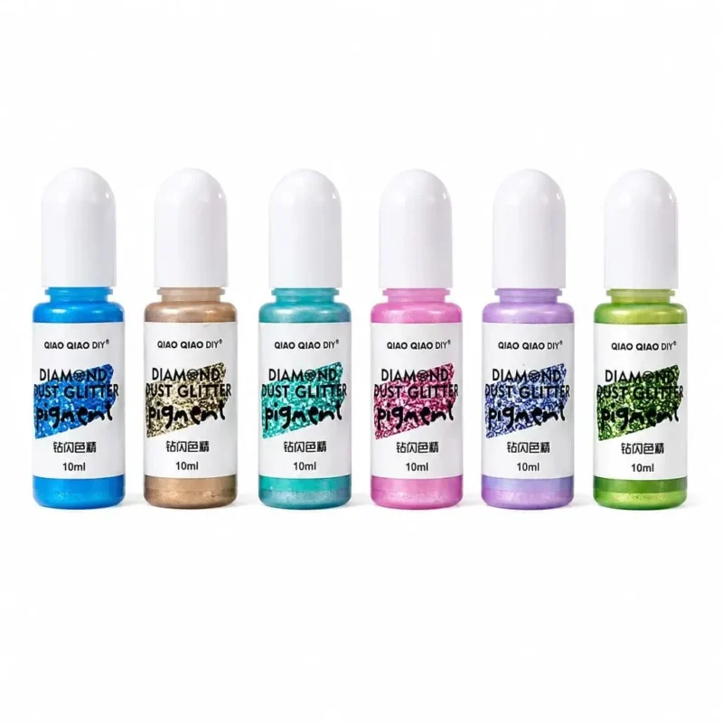 Diamond Glitter Alcohol Ink for Resin Art (Set of 6)