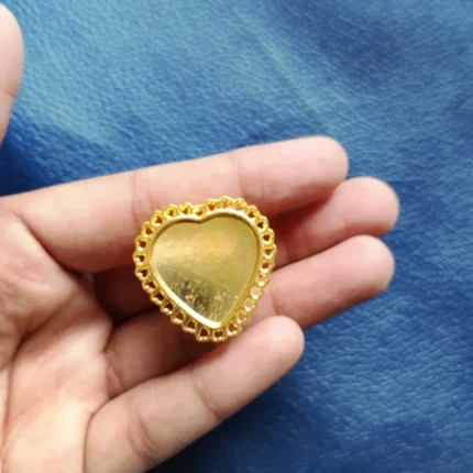 Heart Ring Bezel Set of 5 for Resin Art